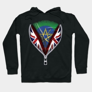 Ethiopian Flag  Ethiopia Flag zipped British Flag - Gift for Ethiopian From Ethiopia Hoodie